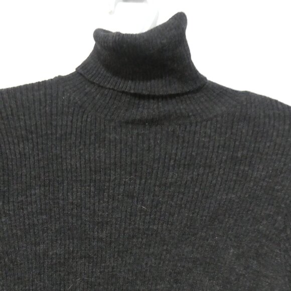POLO SPORT - Sports Woman | medium | Charcoal Grey Ribbed Turtleneck Sweater - Picture 4 of 14